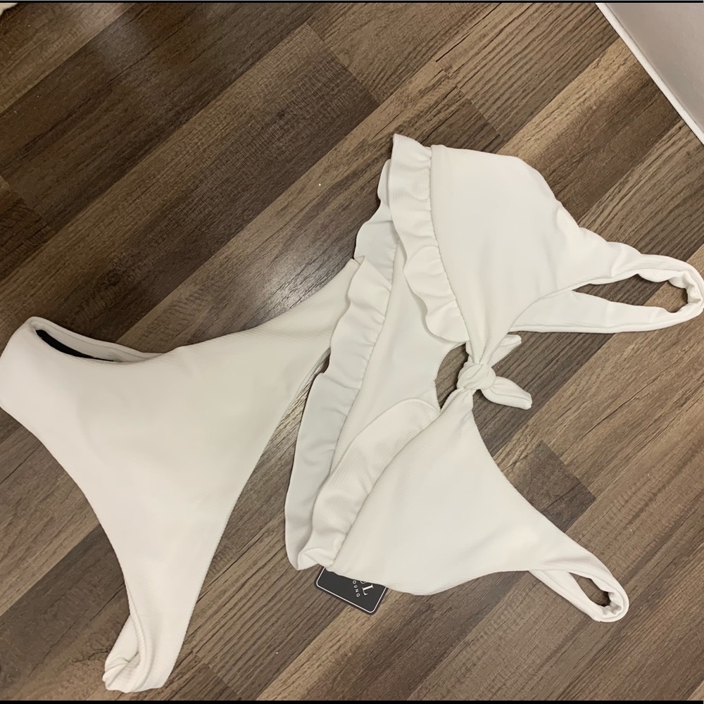 white bikini size medium
